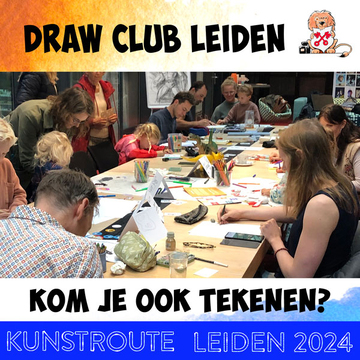 geslaagde kunstroute met drawclub leiden 